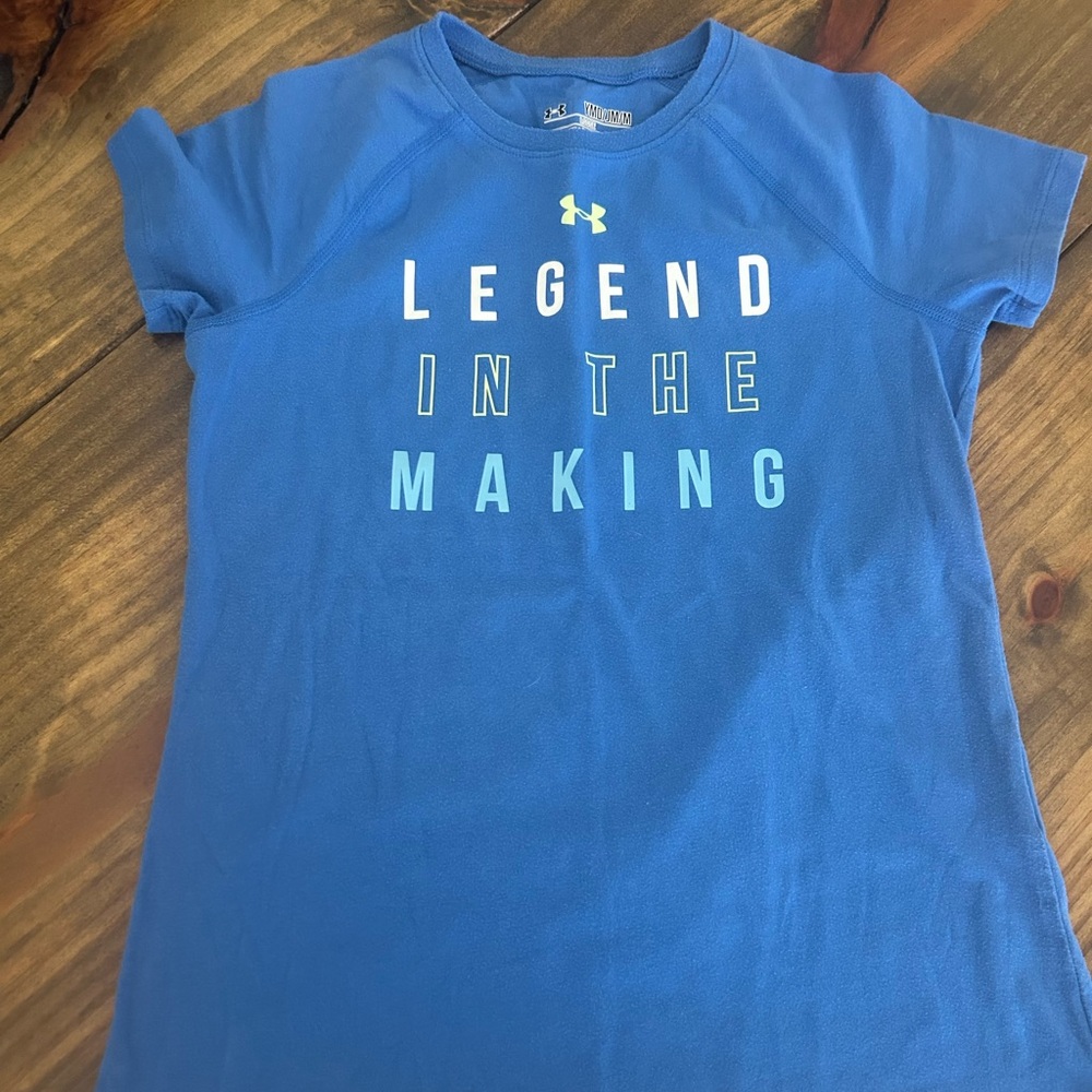 ✨Under Armour Blue Tee with Bold Graphic